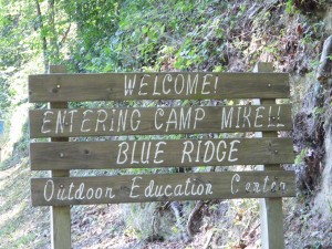Camp Mikell Entrance sign